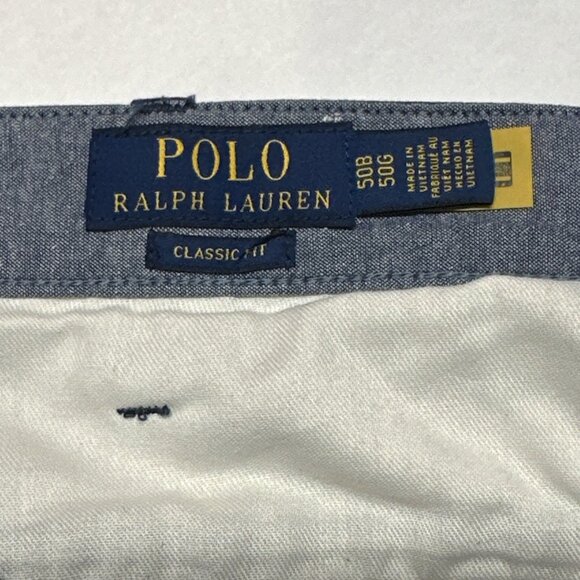 Polo Ralph Lauren Mens Big & Tall 50B Navy Classic Fit 10" Shorts 100% Cotton - Picture 9 of 9